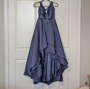 Navy high low jjs house prom dress
